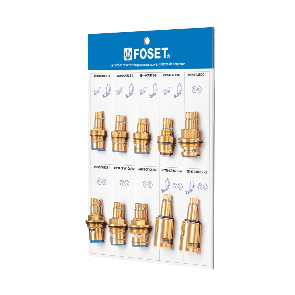 Exhibidor de cartuchos foset