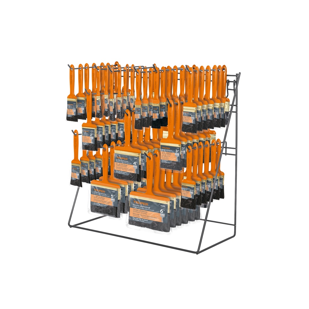 [T50138] Exhibidor despachador con 156 brochas mango plástico Truper