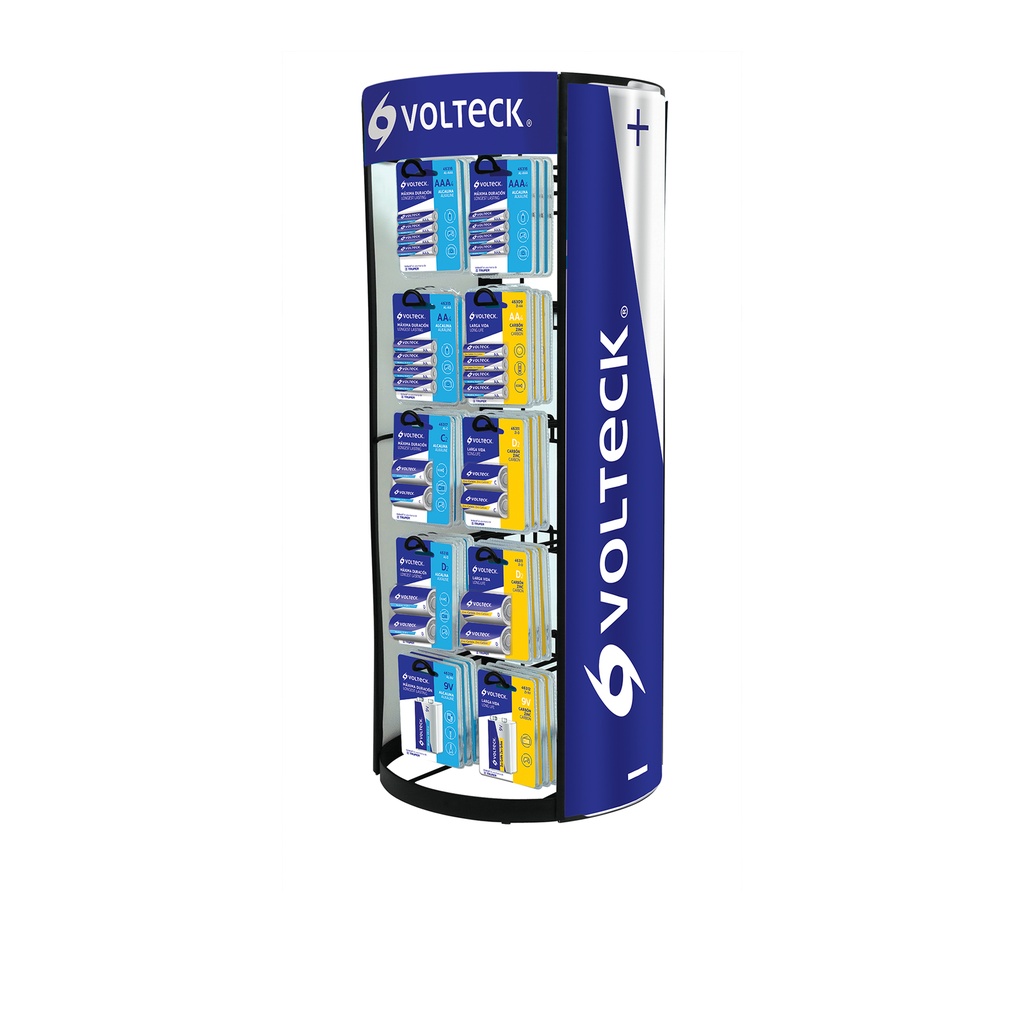 Exhibidor despachador de pilas Volteck 1 - Pag 428