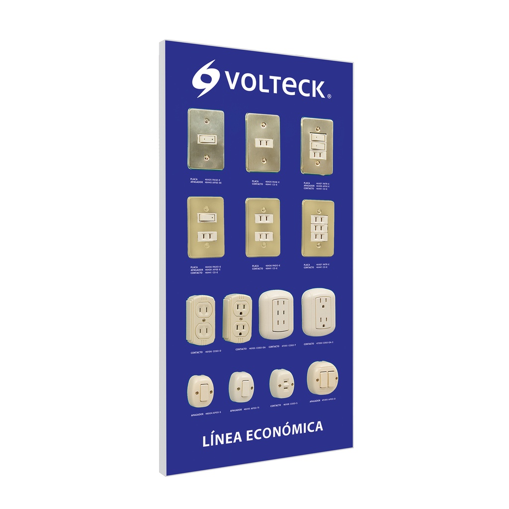 [T51584] Exhibidor línea económica, Volteck