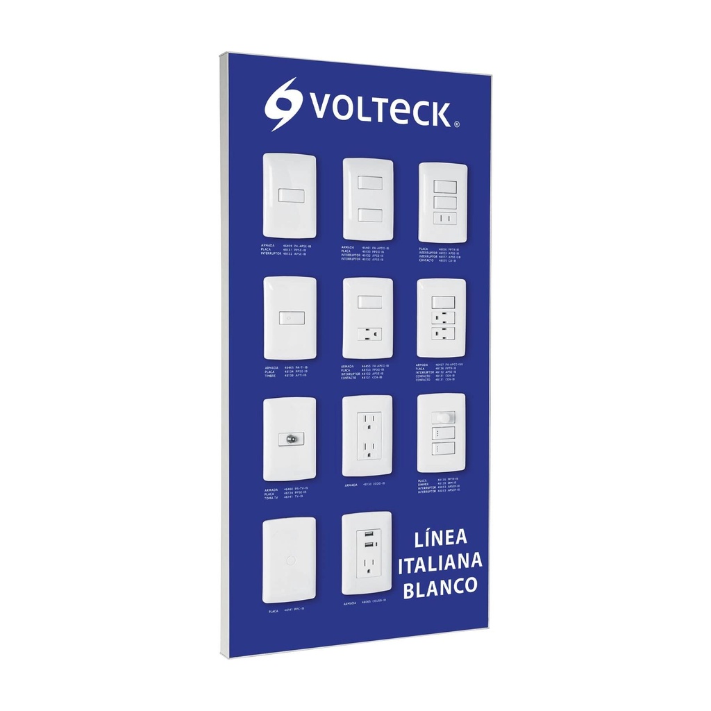 Exhibidor línea italiana blanco Volteck - Pag 523, 808