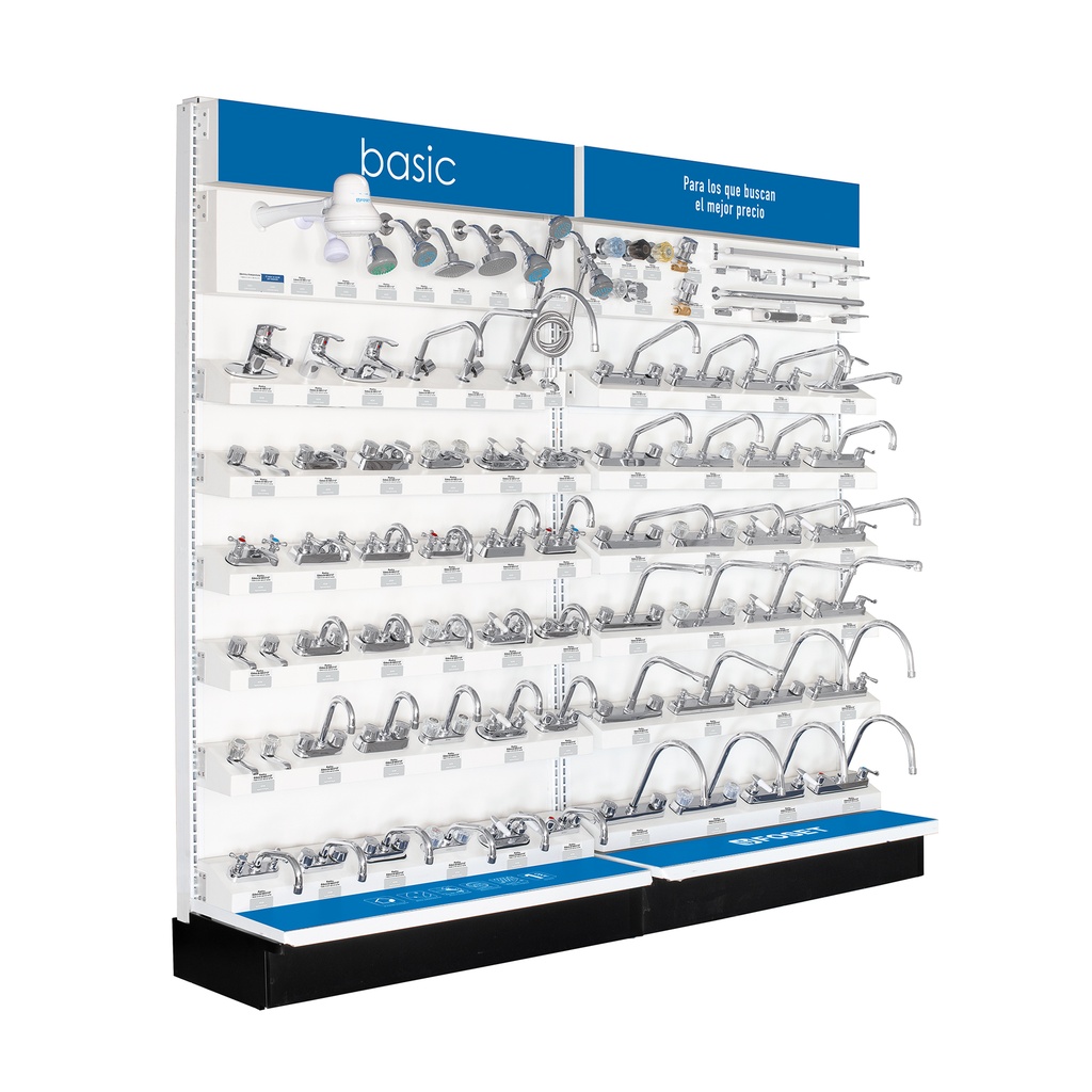 Exhibidor tipo góndola, Foset Basic - Pag 628