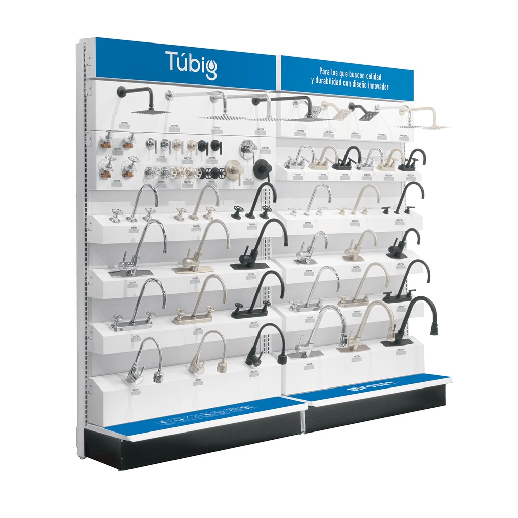 Exhibidor tipo góndola, Foset T - Pag 628