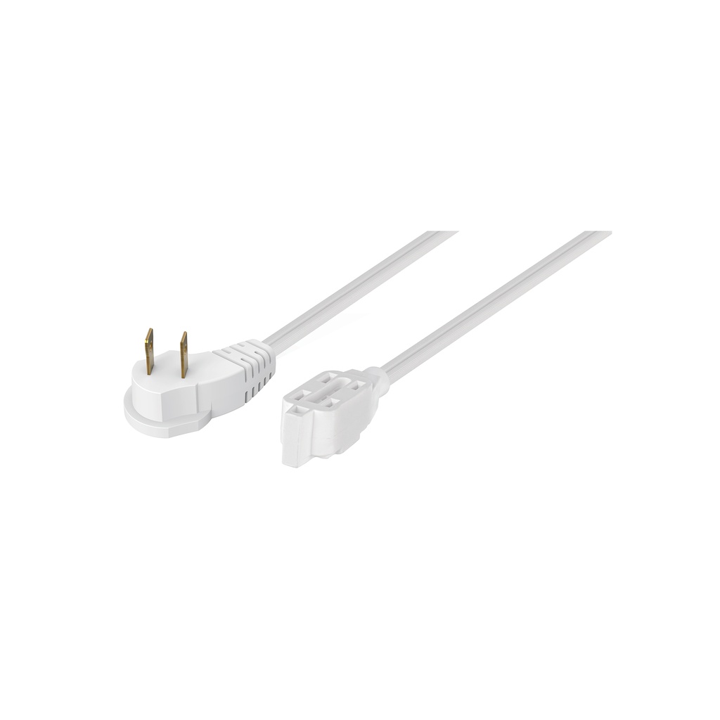 Extensión eléctrica doméstica 4 m blanca con clavija plana - Pag 421