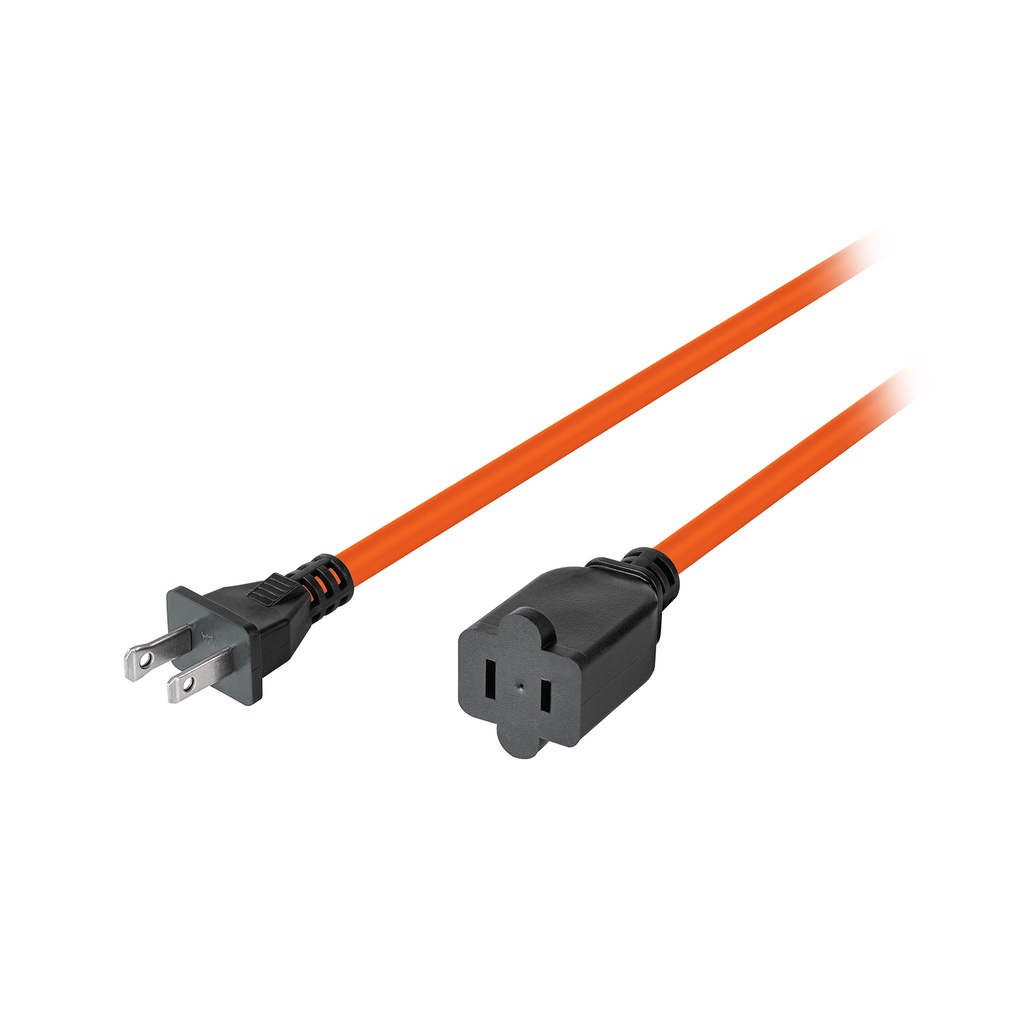 Extensión eléctrica uso rudo 30 m 2x16 AWG para 1 clavija