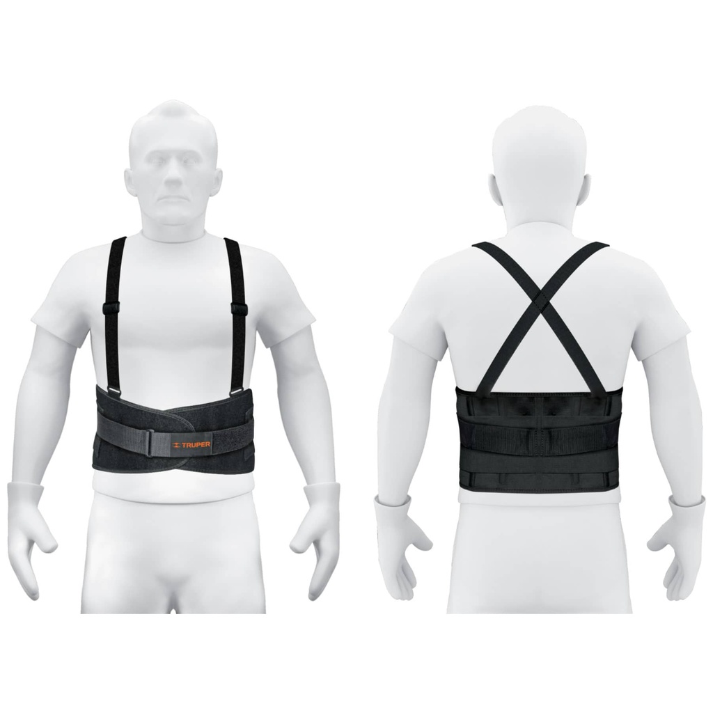 [T10956] Faja lumbar con tercer cinturón, talla XG, Truper
