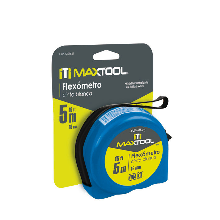 Flexometro de 5 mts en blister