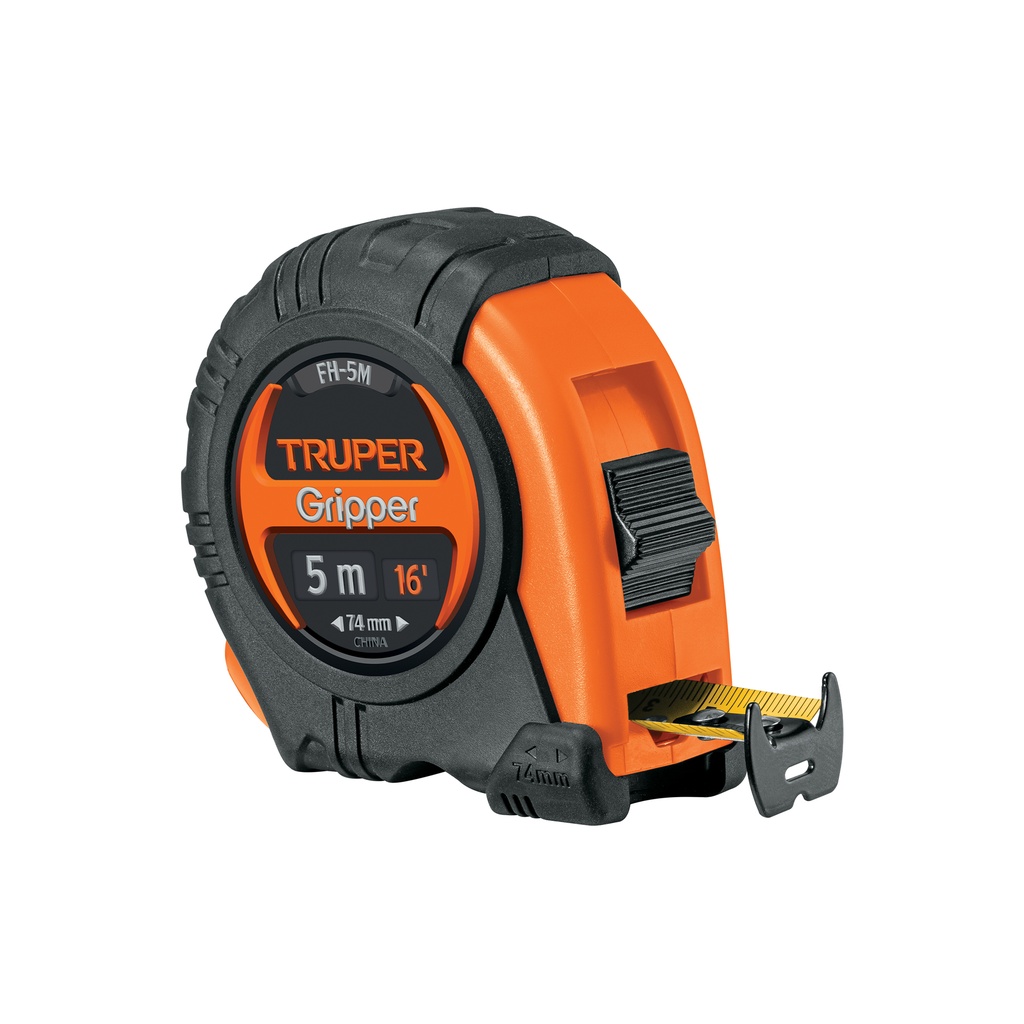 [T14578] Flexómetro Gripper contra impactos 5 m cinta 19 mm, Truper