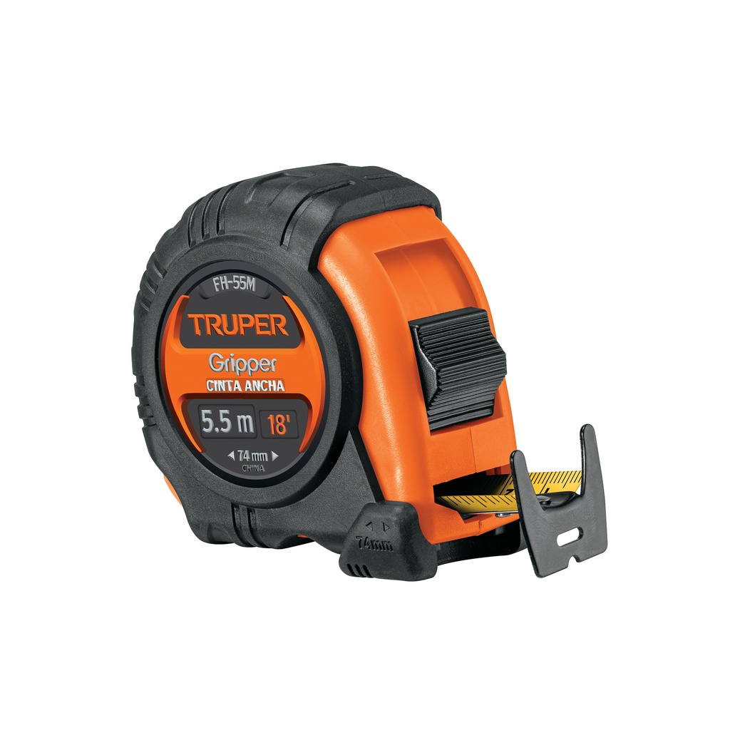 Flexómetro Gripper contra impactos 5.5 m cinta 25 mm, Truper - Pag 162