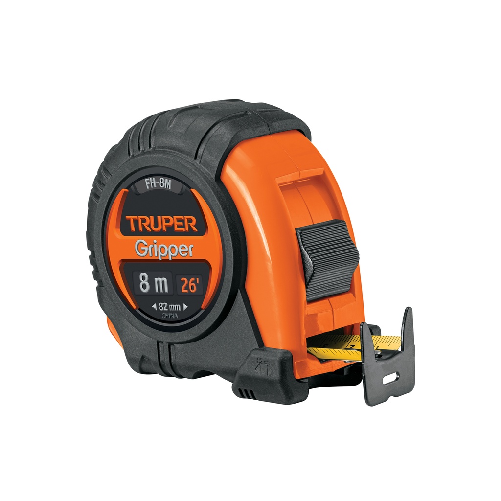 Flexómetro Gripper contra impactos 8 m cinta 25 mm, Truper - Pag 162