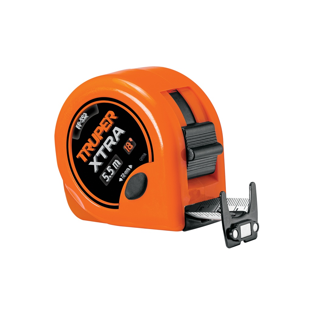 Flexómetro XTRA 5.5 m cinta extra ancha 28 mm, Truper - Pag 163
