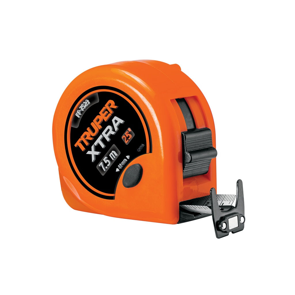 [T15025] Flexómetro XTRA 7.5 m cinta extra ancha 28 mm, Truper
