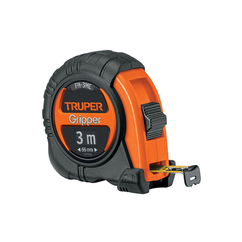 [T15387] Flexómetro contra impactos 3 m cinta 13 mm grad. métrica
