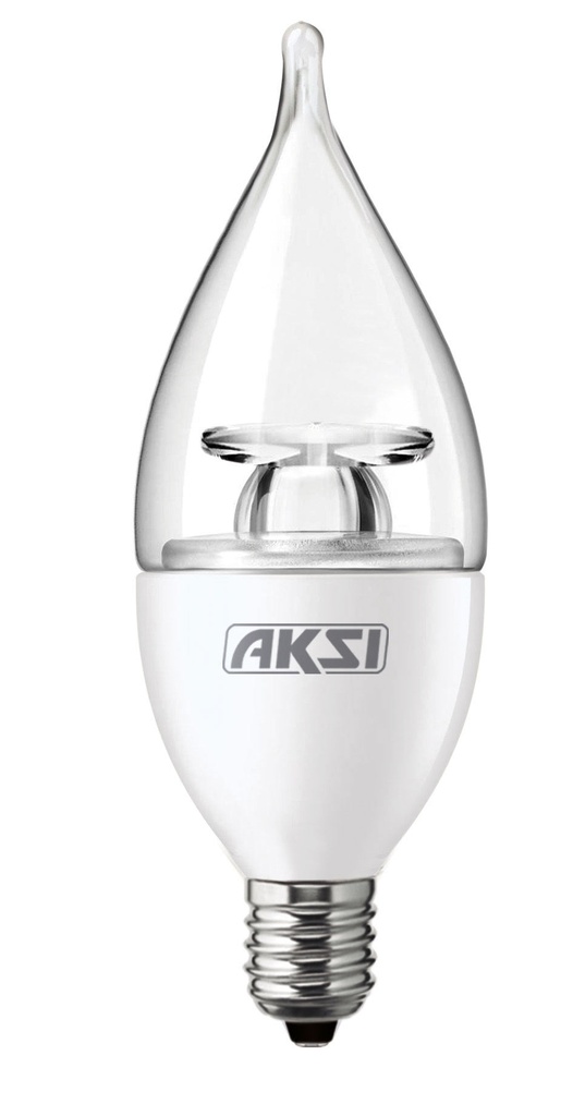 Foco LED FLAMA 4W luz calida E12, caja color