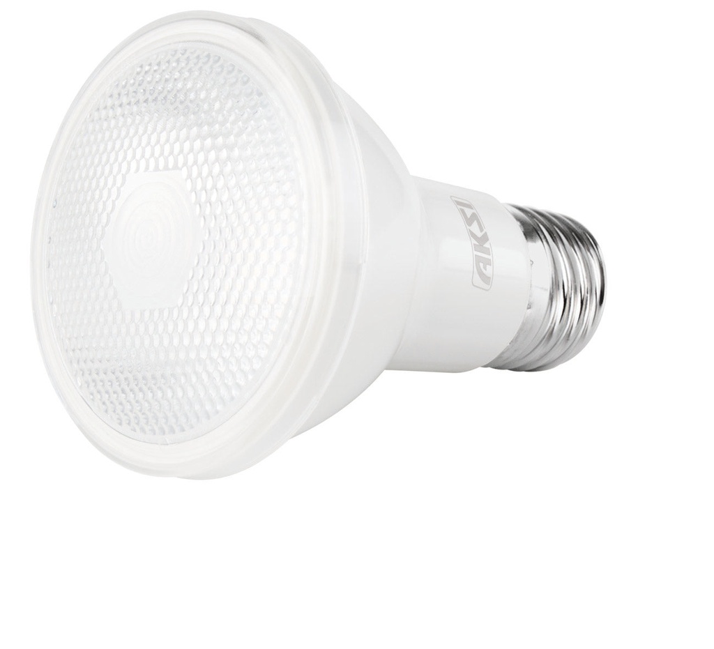 Foco LED PAR 20 6W luz blanca IP65, caja color
