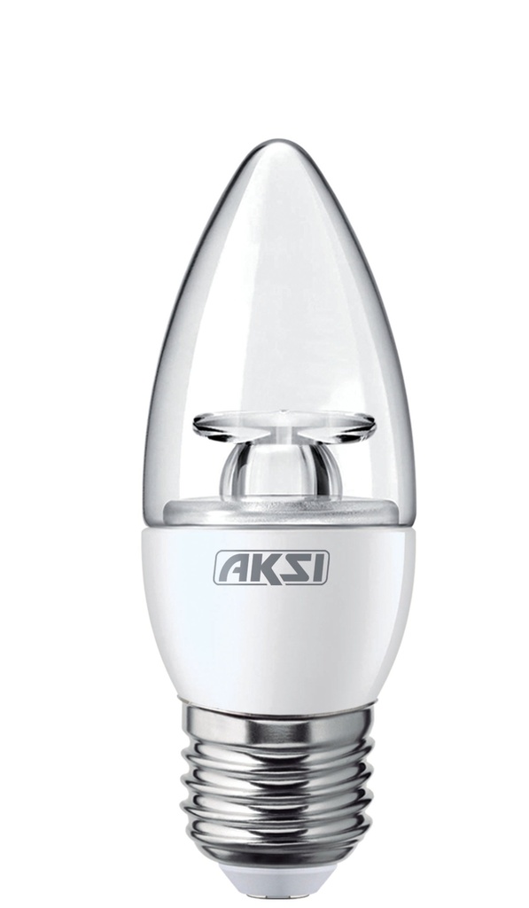 Foco LED VELA 4W luz blanca E27, caja color