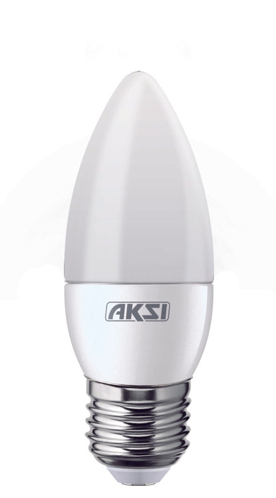 Foco LED VELA 5W luz cálida E12, caja color - Sin Lente