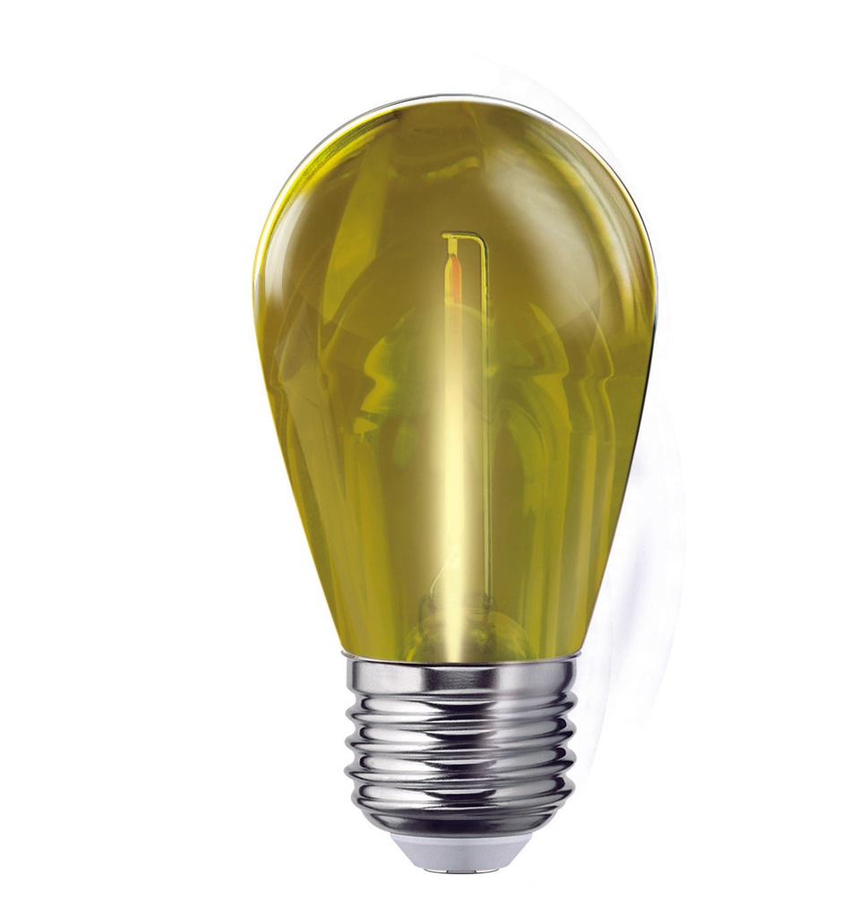 Foco Led Color S14 1W, Amarillo
