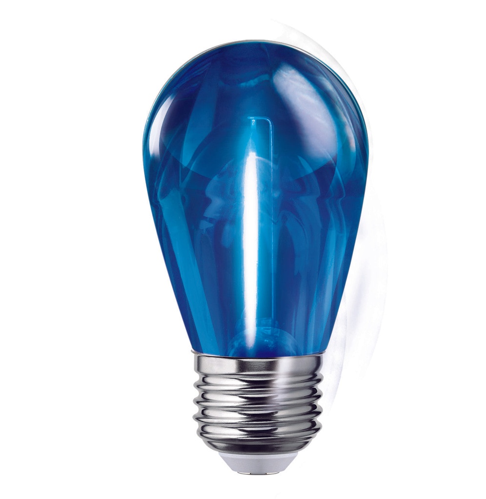 Foco Led Color S14 1W, Azul