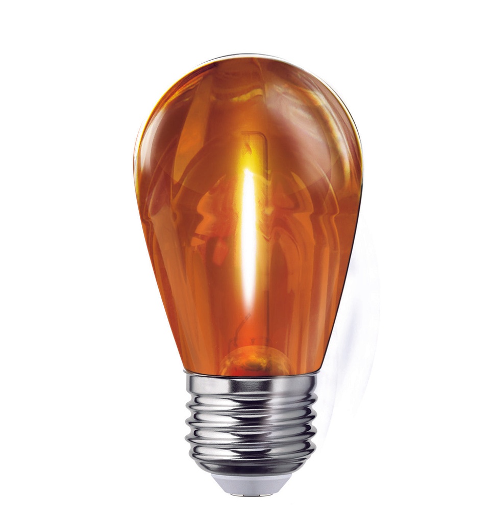 Foco Led Color S14 1W, Naranja