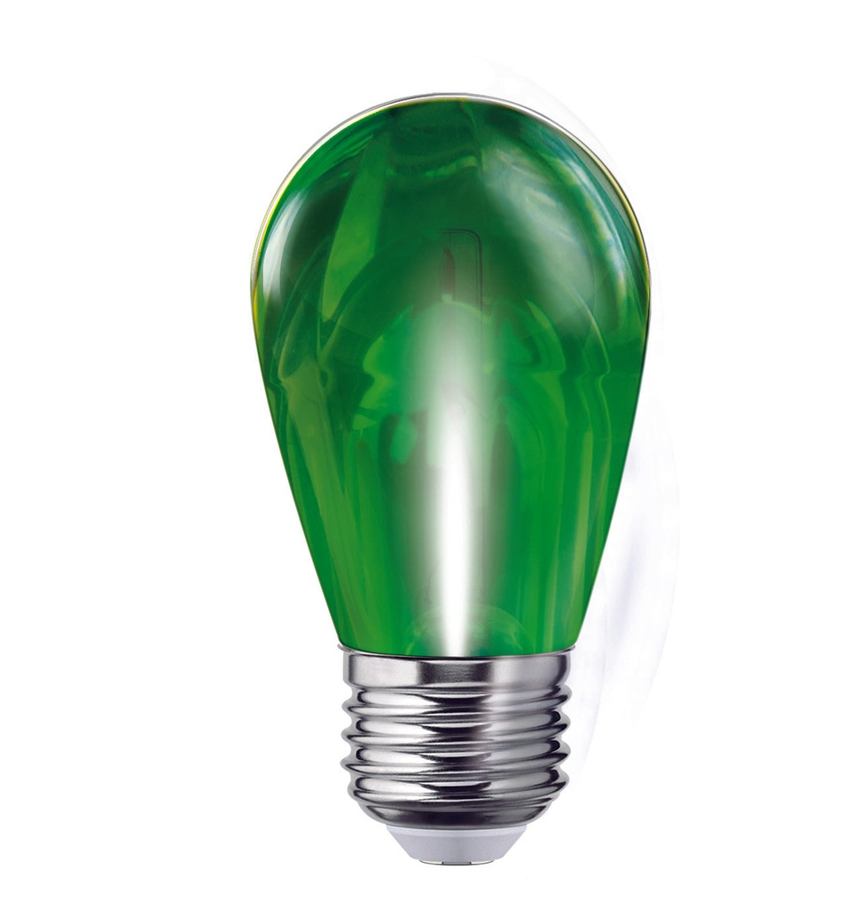 Foco Led Color S14 1W, Verde