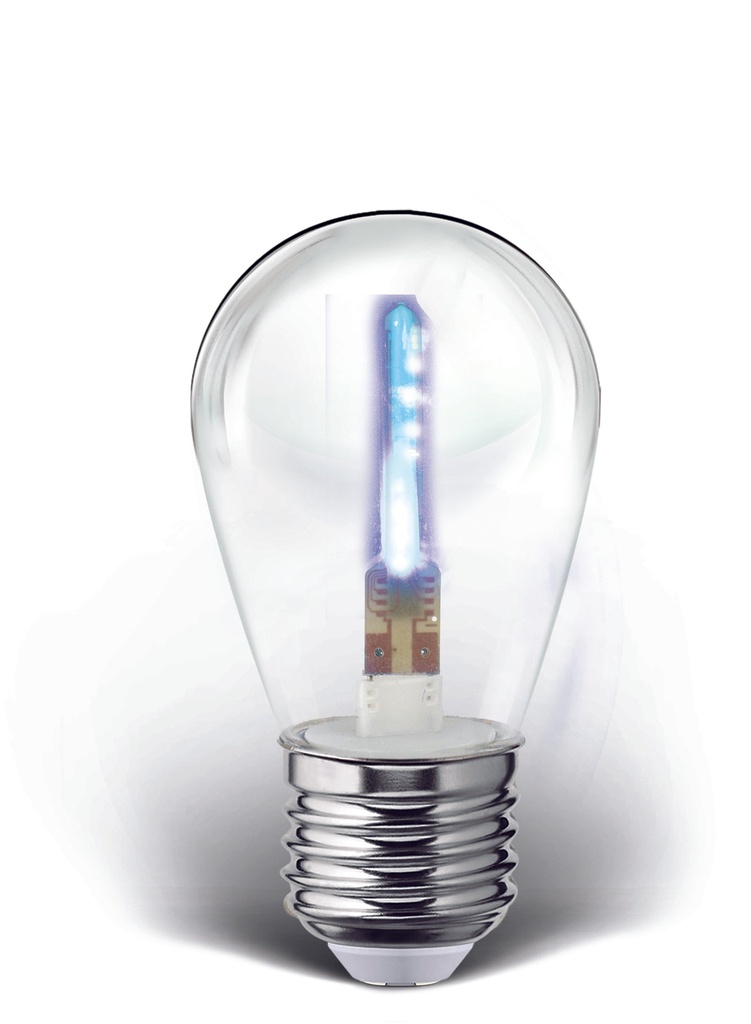 Foco Led Flash Filament Color S14 1W, Azul