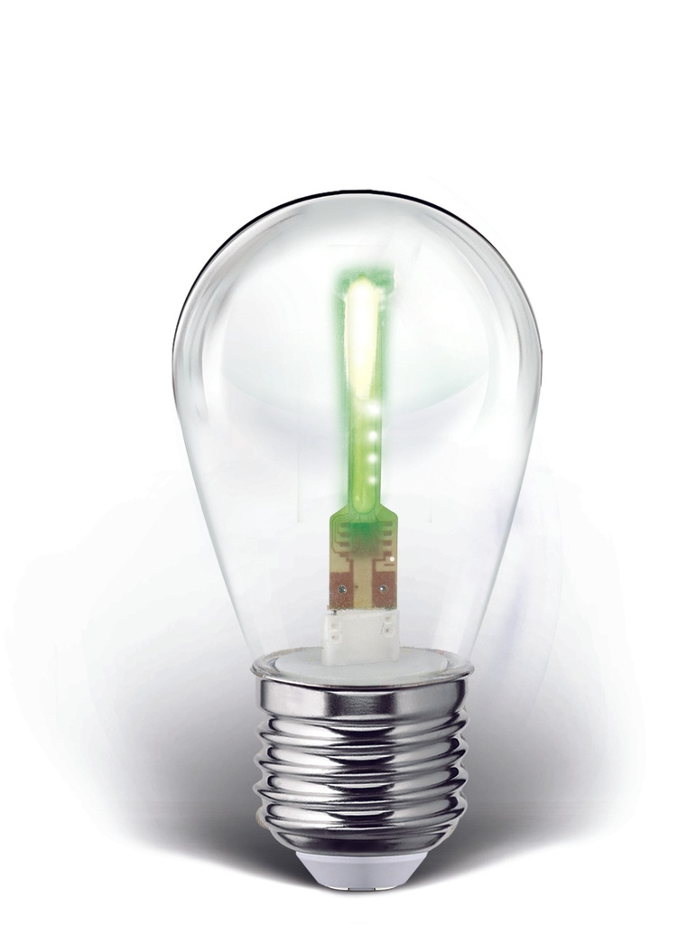 Foco Led Flash Filament Color S14 1W, Verde