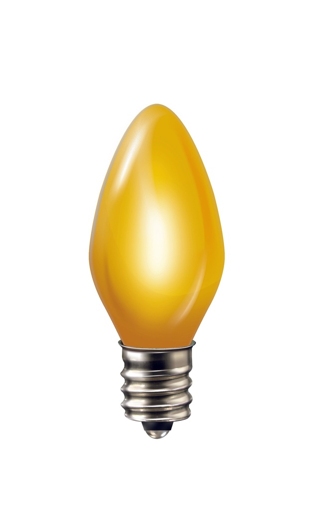 Foco Led Vela Color Sólido, Amarillo, 0.5W, 2PACK