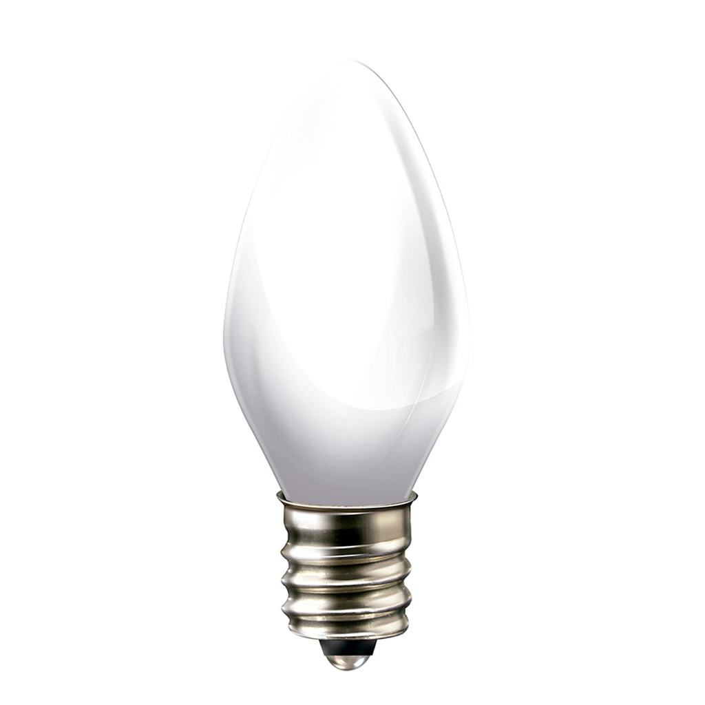 Foco Led Vela Color Sólido, Blanco, 0.5W, 2700K, 2PACK