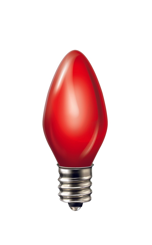Foco Led Vela Color Sólido, Rojo, 0.5W, 2PACK