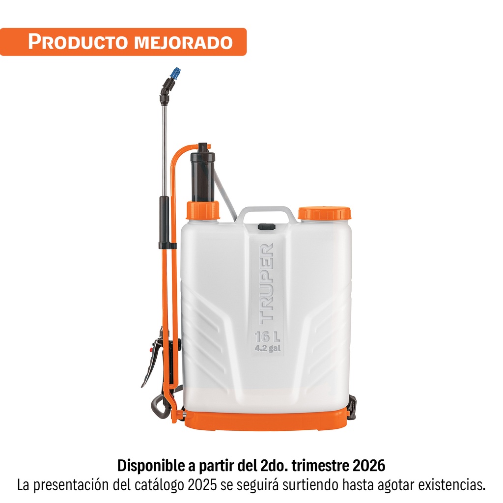 Fumigador de 16 L manual de mochila, Truper