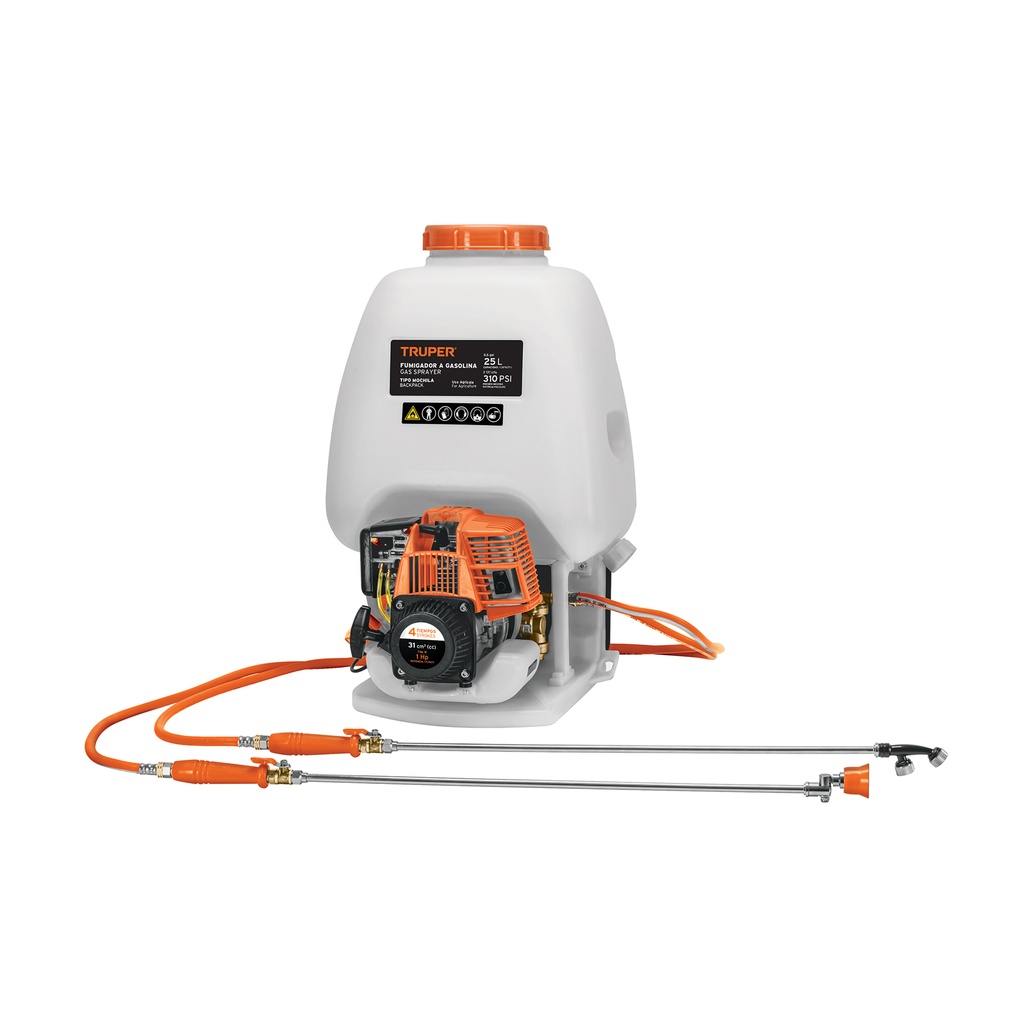 Fumigador de 25 L con motor a gasolina de 4 tiempos, Truper