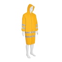 Gabardina impermeable doble capa con reflejante, M, Truper
