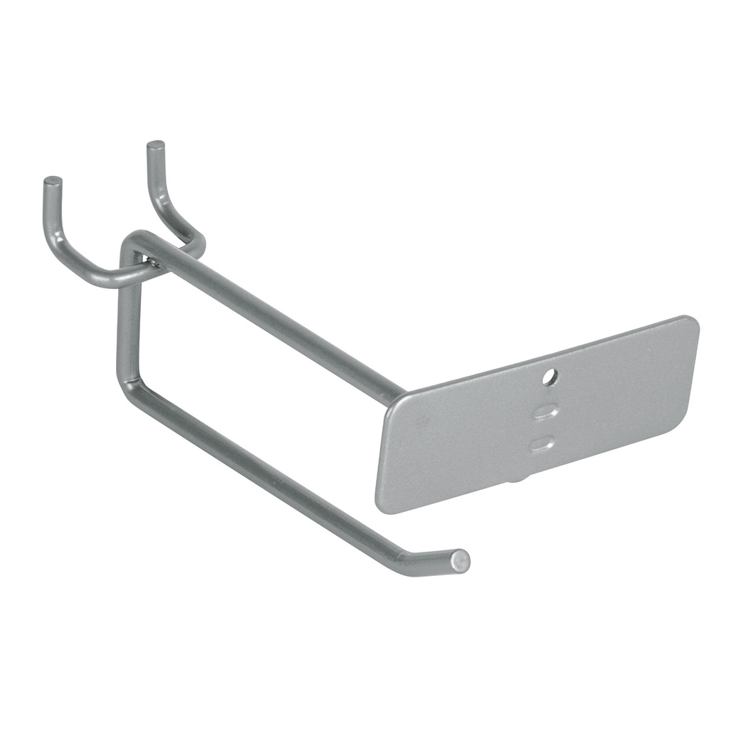 Gancho recto 4' con portaetiqueta para perfocel y ranurado - Pag 614