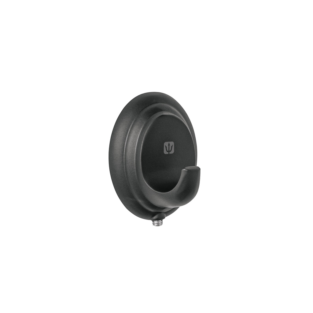 Gancho sencillo metálico acabado negro, Foset Aqua