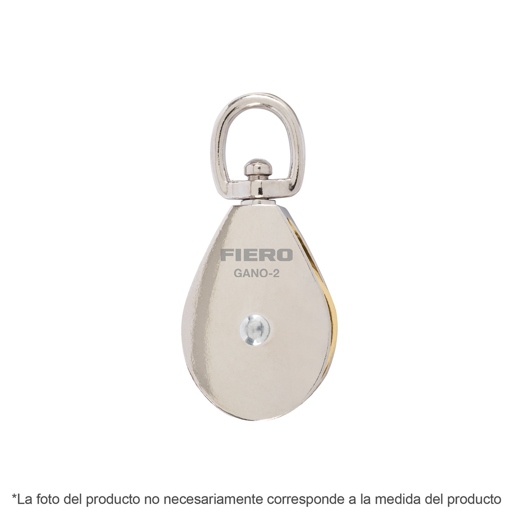Garrucha metálica para noria de 3/4', Fiero