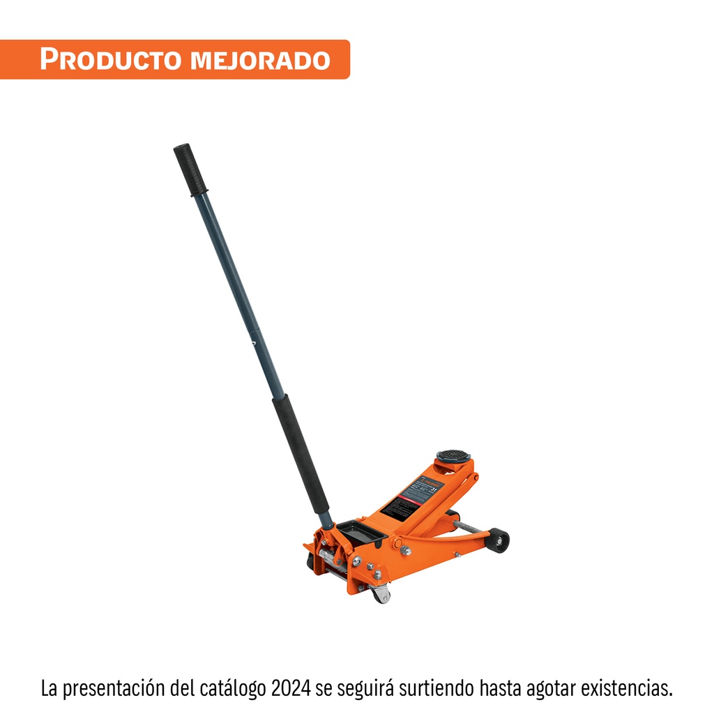 [T14806] Gato hidráulico profesional de patín, 3 ton, elevación rápid