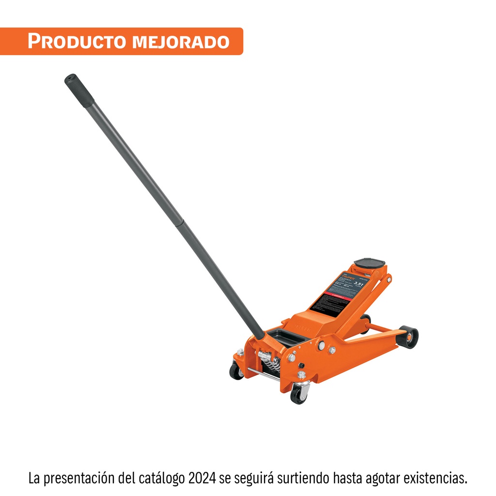[T14802] Gato hidráulico profesional de patín,3.5ton,elevación rápida