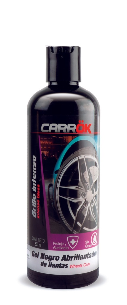 Gel Abrillantador de Llantas Negro CARROK - 500ml