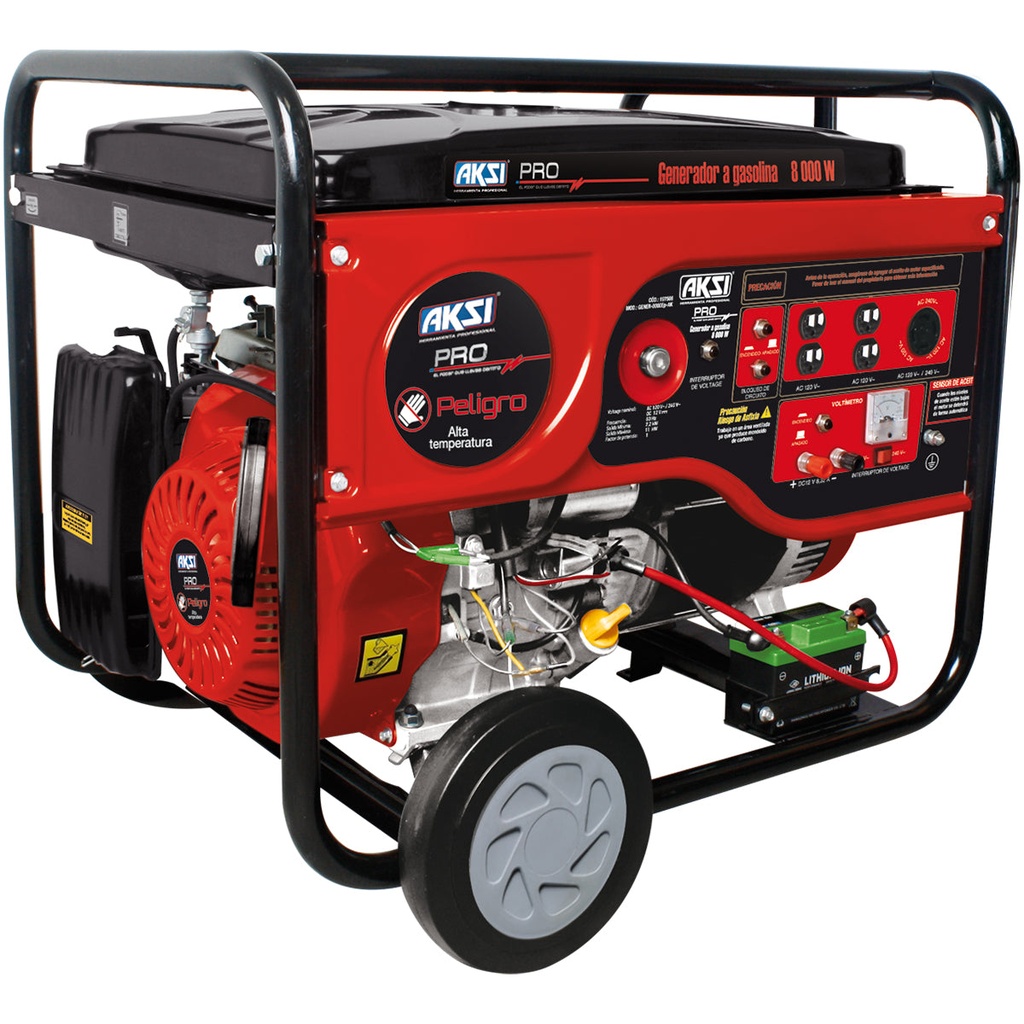 Generador gasolina 8000W con arranque electrocnico - PRO