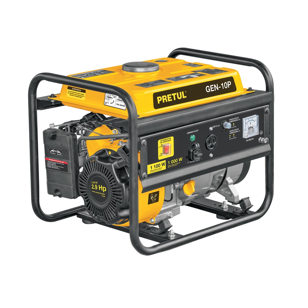 [T26033] Generador portátil 1.1 kW motor a gasolina, Pretul