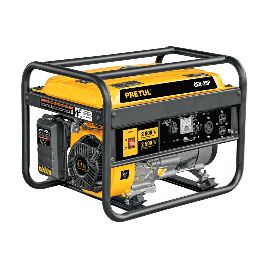 [T26034] Generador portátil 2.8 kW motor a gasolina, Pretul