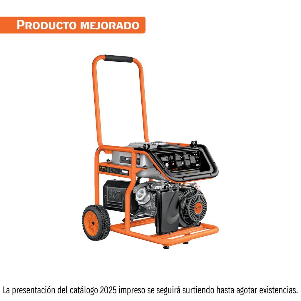 [T15344] Generador portátil 5.5 kW motor a gasolina, Truper