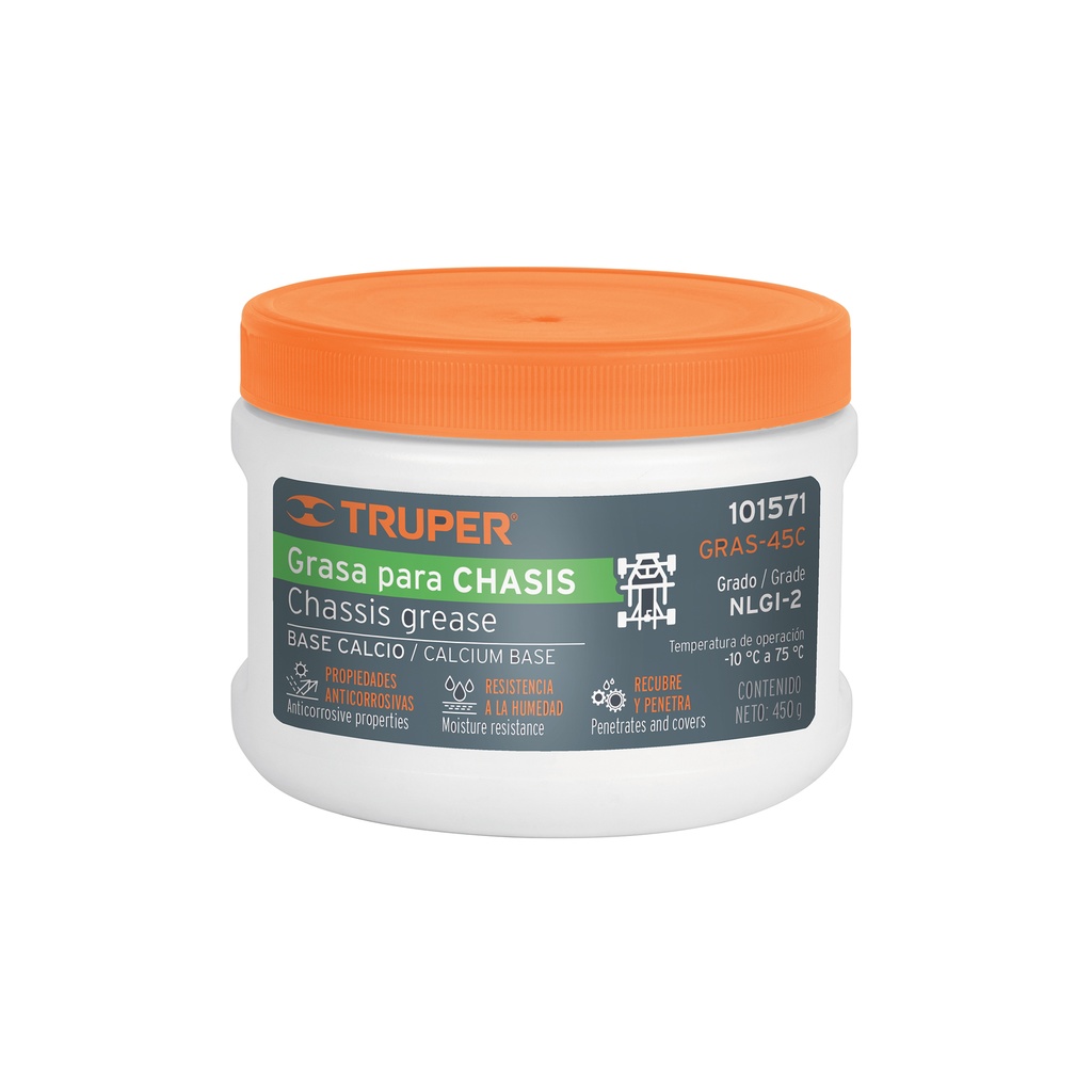 [T101571] Grasa de calcio para chasis, 450 g, Truper
