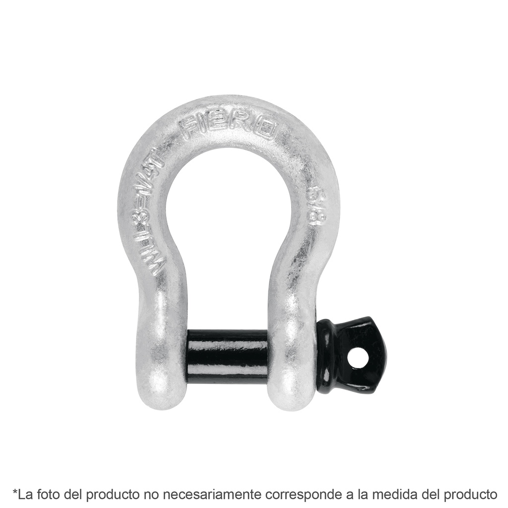 [T44967] Grillete de acero forjado 1/4', Fiero