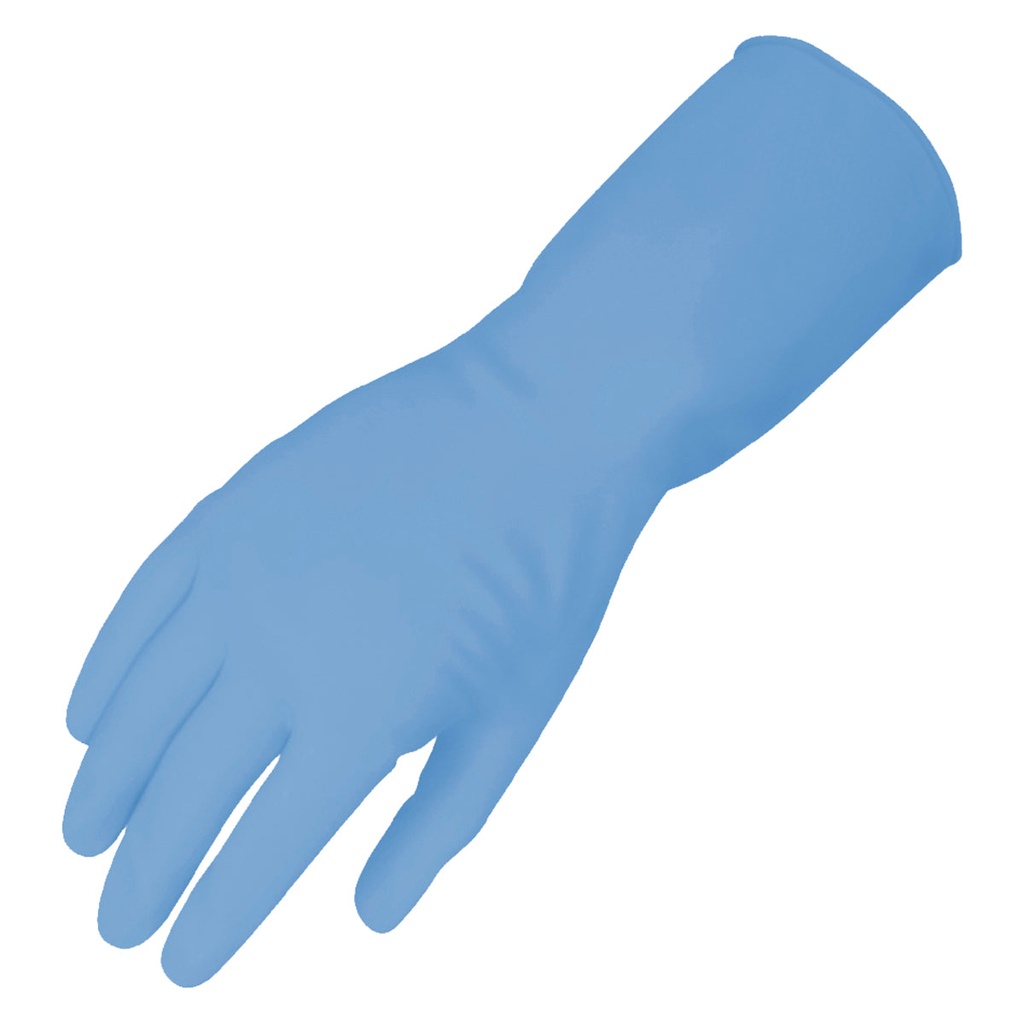 Guantes de latex para limpieza chicos - azul