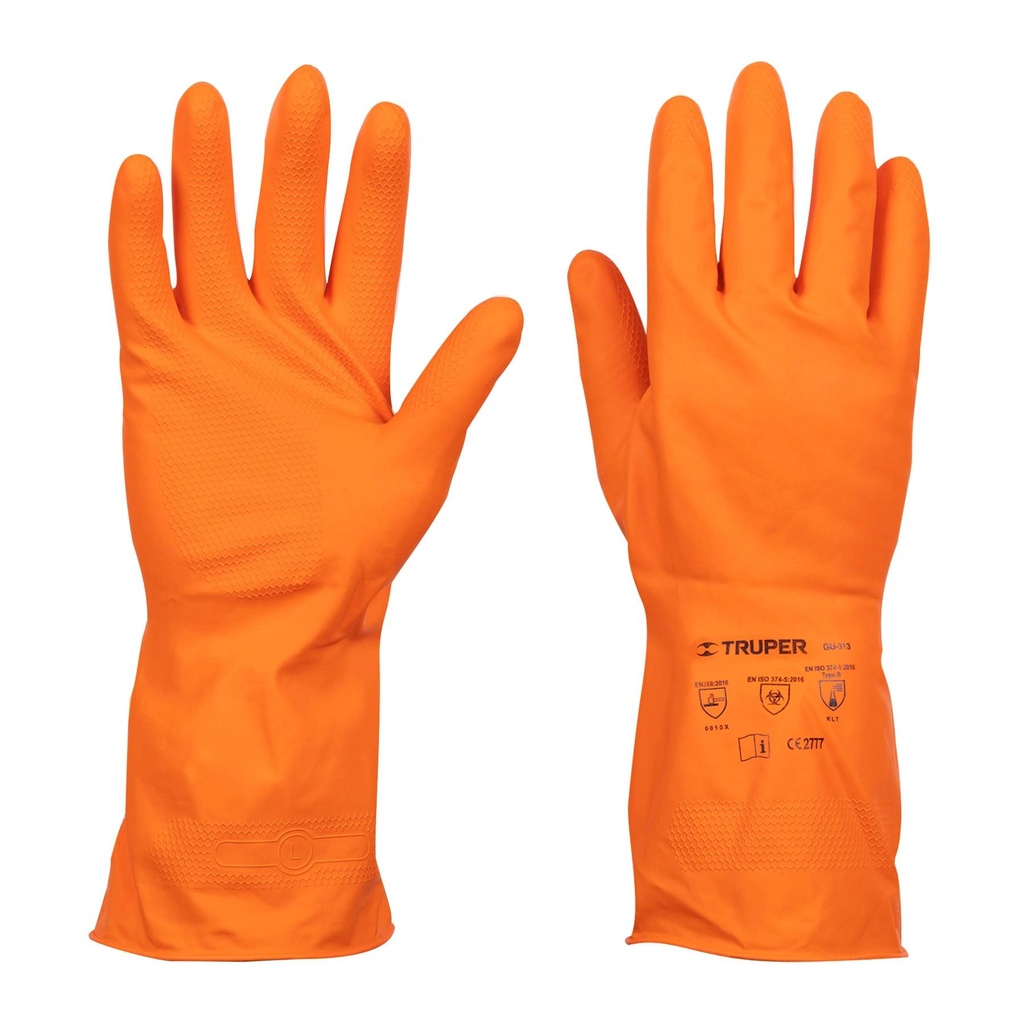 Guantes de látex para limpieza, grandes, Truper - Pag 450, 804