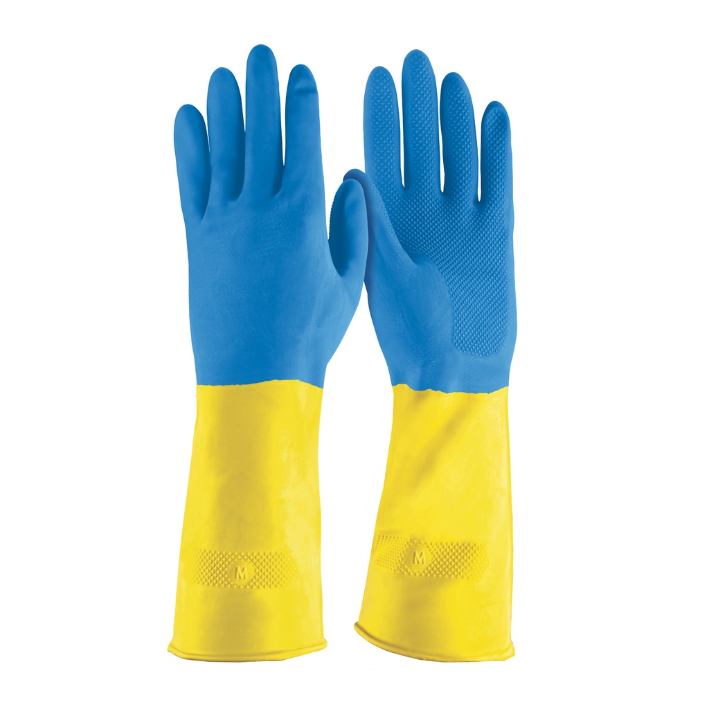 Guantes de látex reforzados para limpieza, medianos, Truper