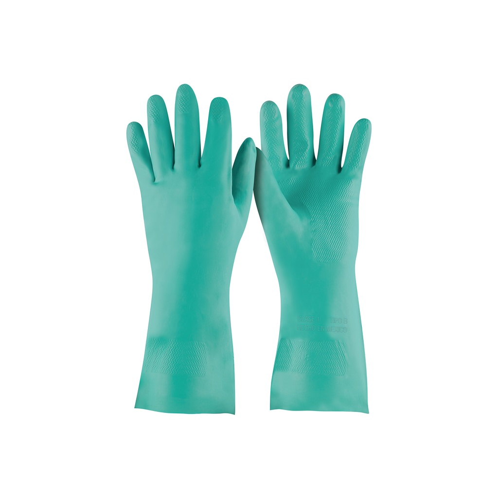 Guantes de nitrilo verde, multiusos, medianos, Truper