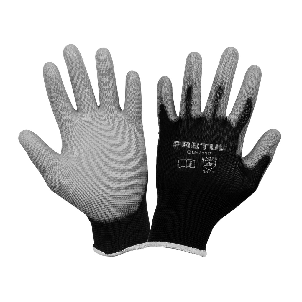 [T20029] Guantes de nylon recubiertos de poliuretano, CH, Pretul